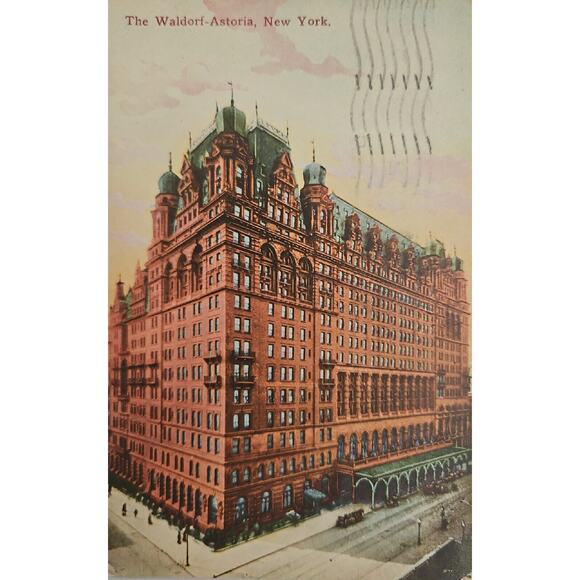 1900s Waldorf Astoria NYC NY Postcard Lithograph Posted Divided Back - Picture 1 of 6